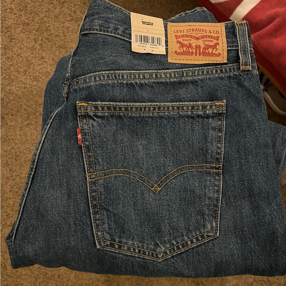 Levi's Dark Blue Straight Jeans